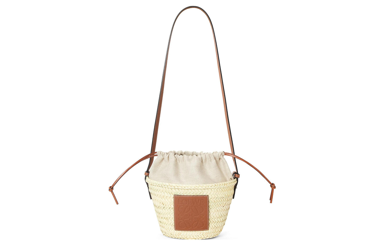 LOEWE Palm Leaf With Cow Leather Bucket Bags Crossbody Bag, Shoulder Bag Women's