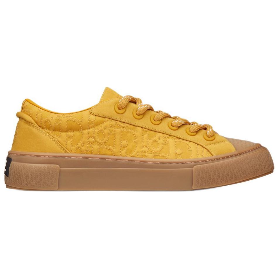 STONE ISLAND x DIOR B33 Platform Shoes Low-Top Skateboard Shoes Men's Yellow