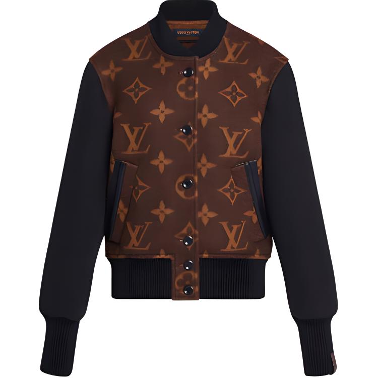 LOUIS VUITTON Monogram Jacquard Bomber Jacket