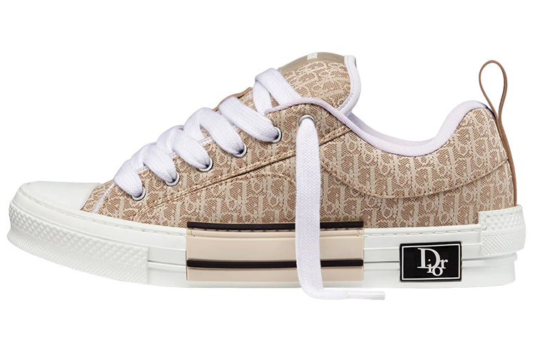 DIOR B23 Skater Low Top Beige DIOR Oblique Jacquard