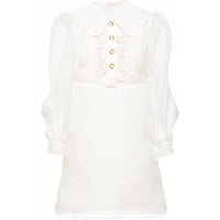 MIU MIU FW21 Long Sleeved Dress Women's White