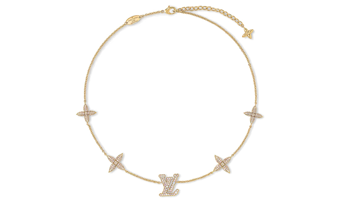LOUIS VUITTON Gold Plated Necklaces Unisex Gold