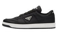 PRADA Re Nylon Gabardine Low Top Sneakers Black Black White