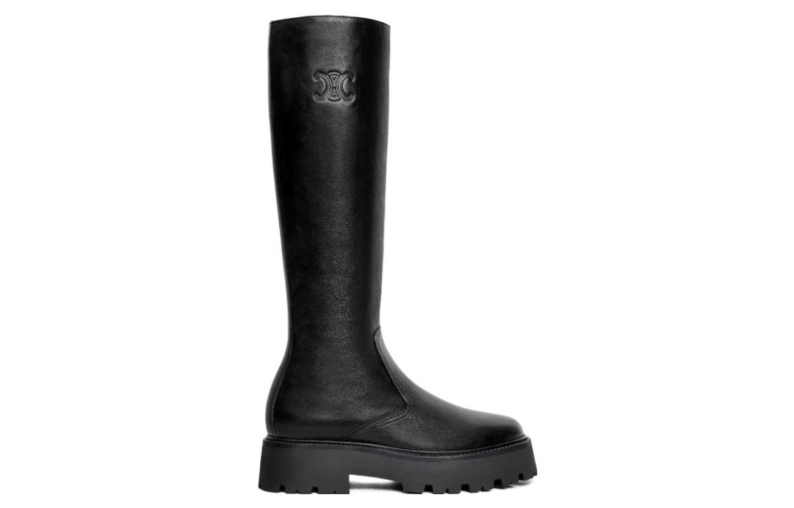 CELINE Bulky Zipped Boots Black Women's