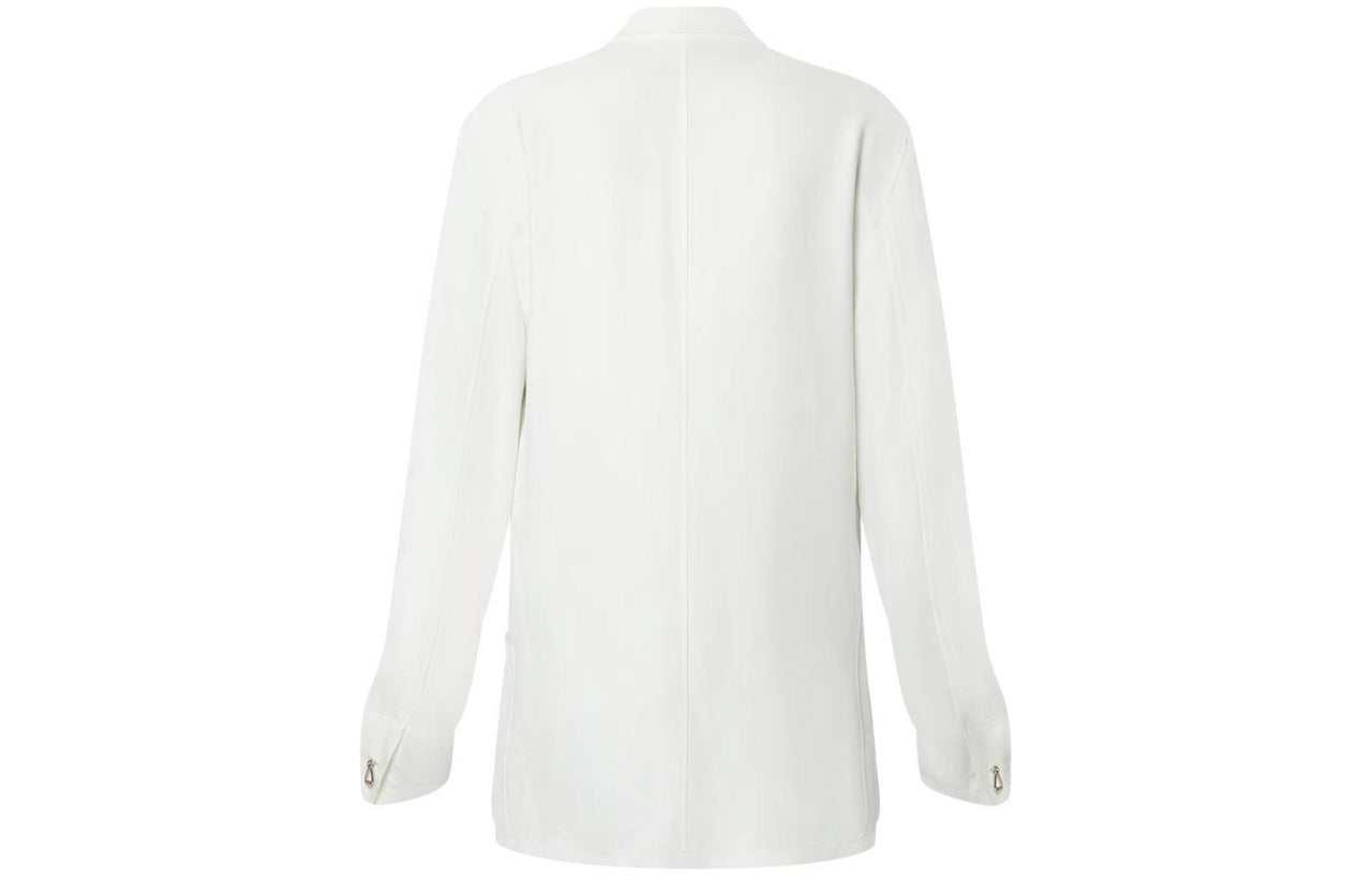 LOUIS VUITTON Fluid Double Breasted Twill Blazer