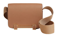 HERMES Geta Goatskin Wooden Sandal Bag Crossbody Bag Shoulder Bag Women's Milk Tea