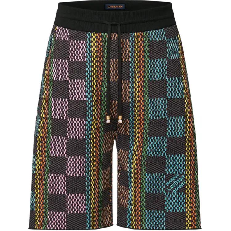 LOUIS VUITTON Damier Cotton Knit Shorts