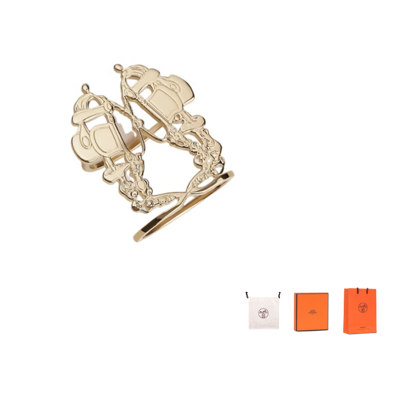 HERMES Brass Accessories Unisex Gold