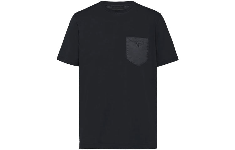 PRADA Embroidered Logo Chest Pocket T shirt