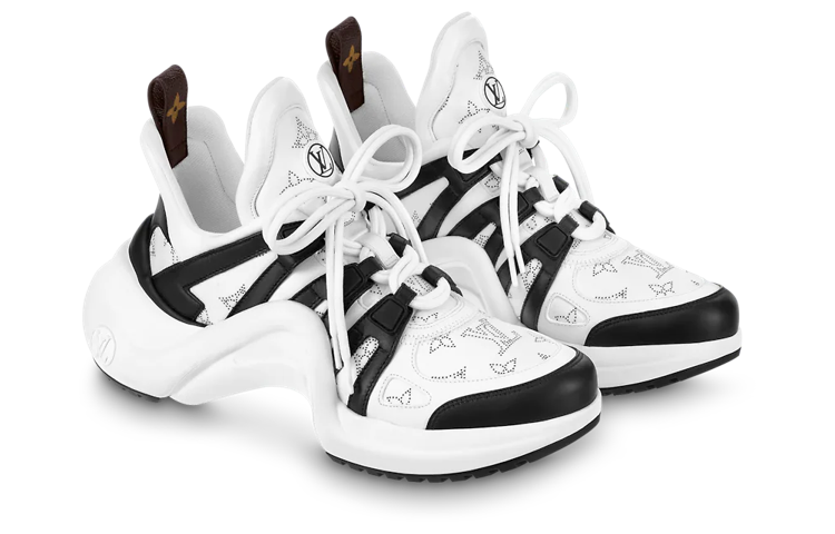 LOUIS VUITTON Archlight 1.0 Sneakers 'White Black With Hollow Monogram' Women's