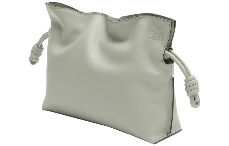LOEWE Flamenco Nappa Cow Leather Shoulder Bag, Crossbody Bag, Clutch Mini Women's Gray