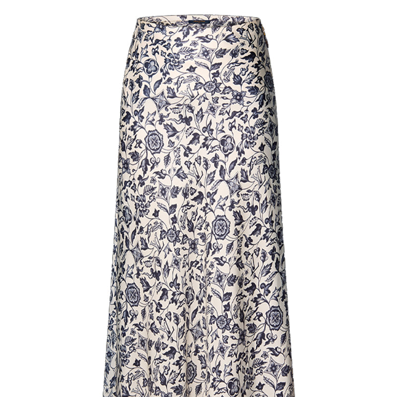 LOUIS VUITTON Botanical Print Flared Maxi Skirt