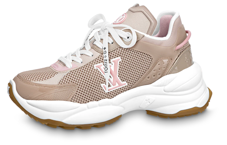 LOUIS VUITTON Run 55 Sneakers 'Tan Pink' Women's