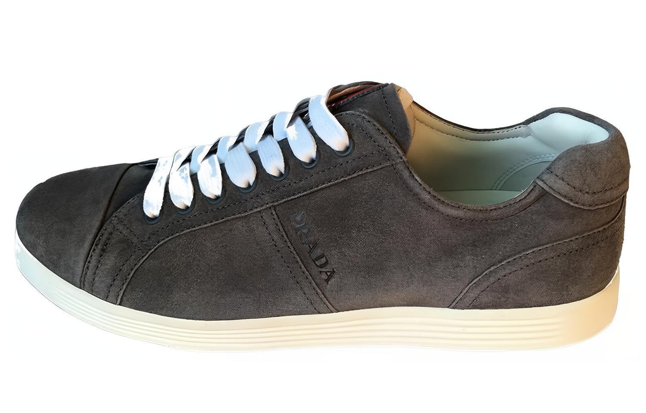 PRADA Low Top Skateboard Shoes Men's Gray