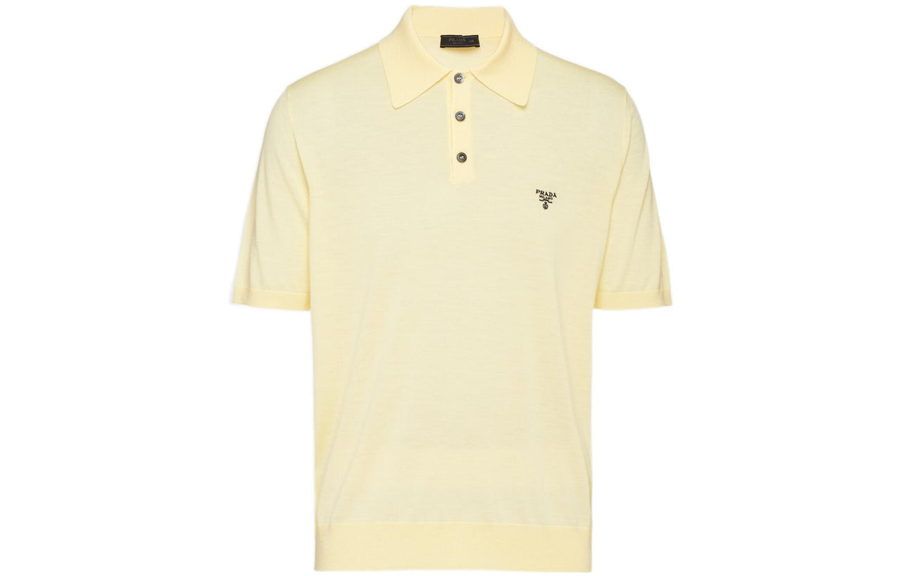 PRADA SS22 Polo Shirt Men's Vanilla