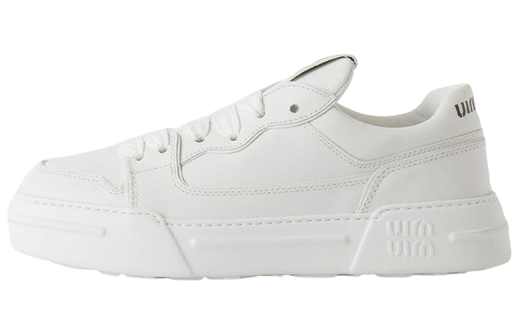 MIU MIU Low Top Stylish Skateboarding Shoes Women's White