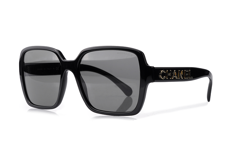 CHANEL Acetate Square Sunglasses Women's