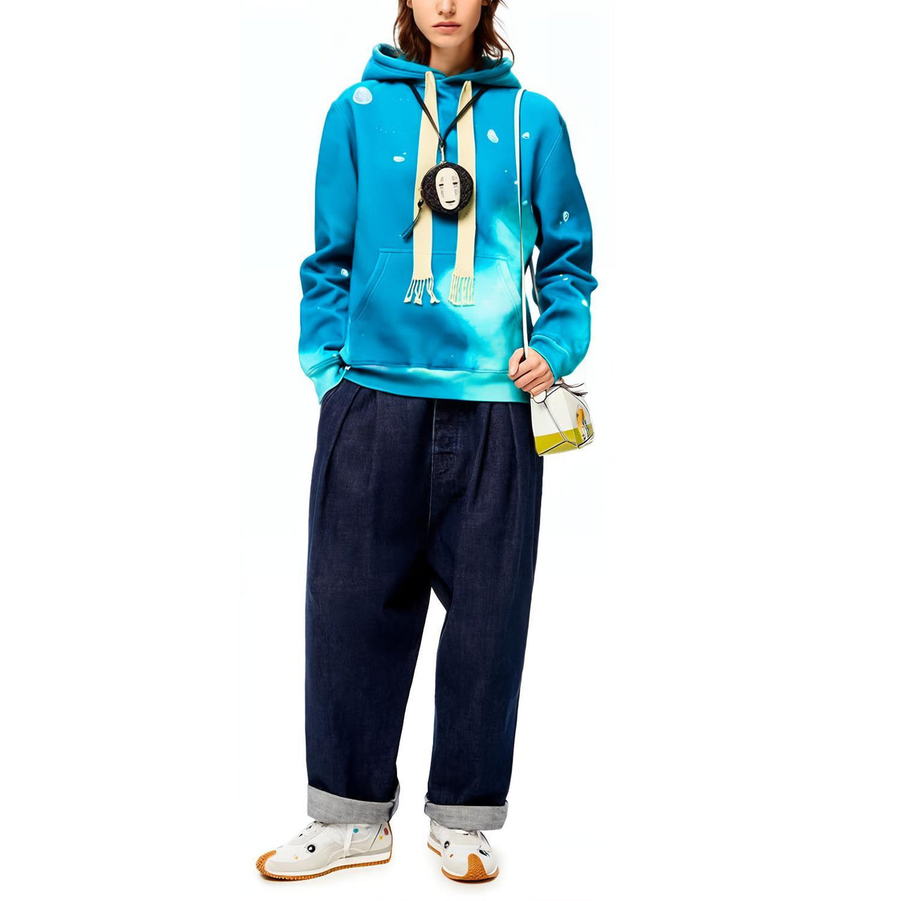 LOEWE x QIANYUQIANXUN Sweatshirt Women's Blue