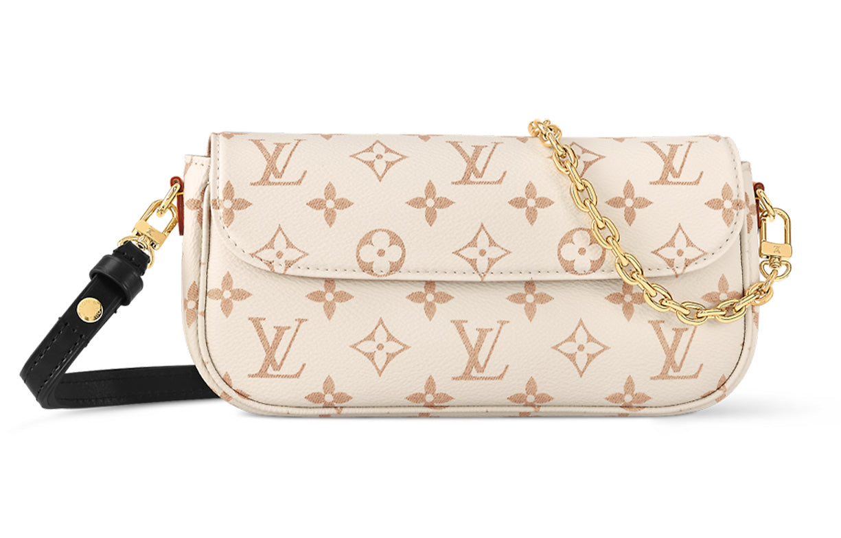 LOUIS VUITTON IVY Canvas Baguette Bag, Portable Crossbody Bag, Shoulder Bag Women's
