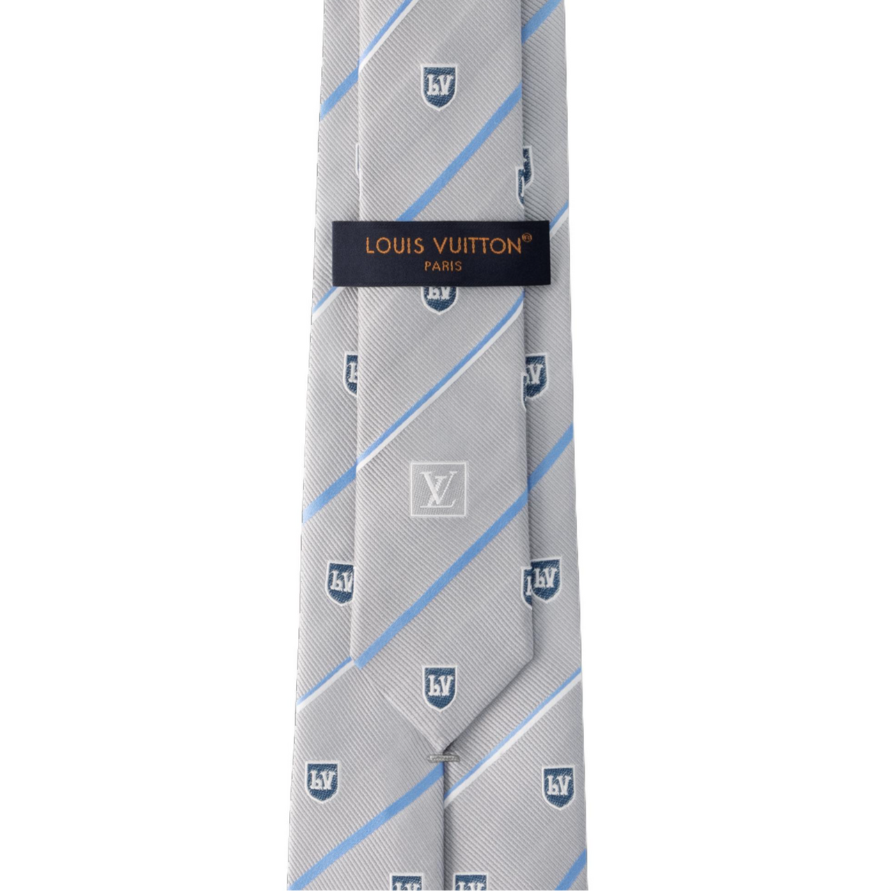 LOUIS VUITTON Silk Ties Men's Light Gray