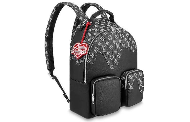 LOUIS VUITTON X Nigo Backpack Multipocket Monogram Black