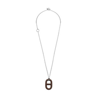 HERMES Chaine D'Ancre Alloy Necklaces Unisex