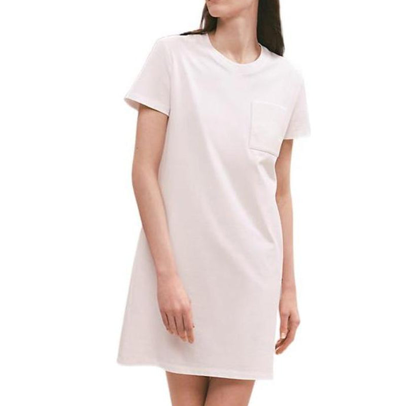 HERMES Short-Sleeved Dresses Women's White