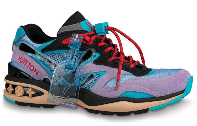 LOUIS VUITTON Trail Sneakers 'Purple Blue Black' 1A7P40