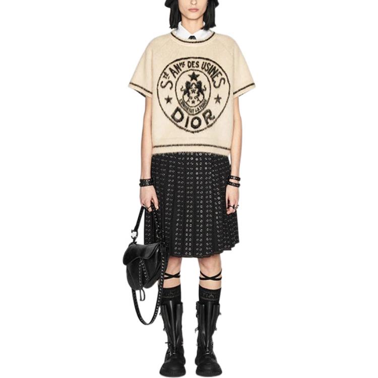DIOR FW22 Cashmere Sweater Women's Ecru