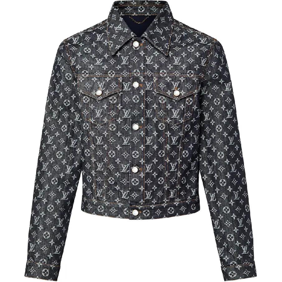 LOUIS VUITTON 1AGHUN Monogram Jacquard Denim Jacket