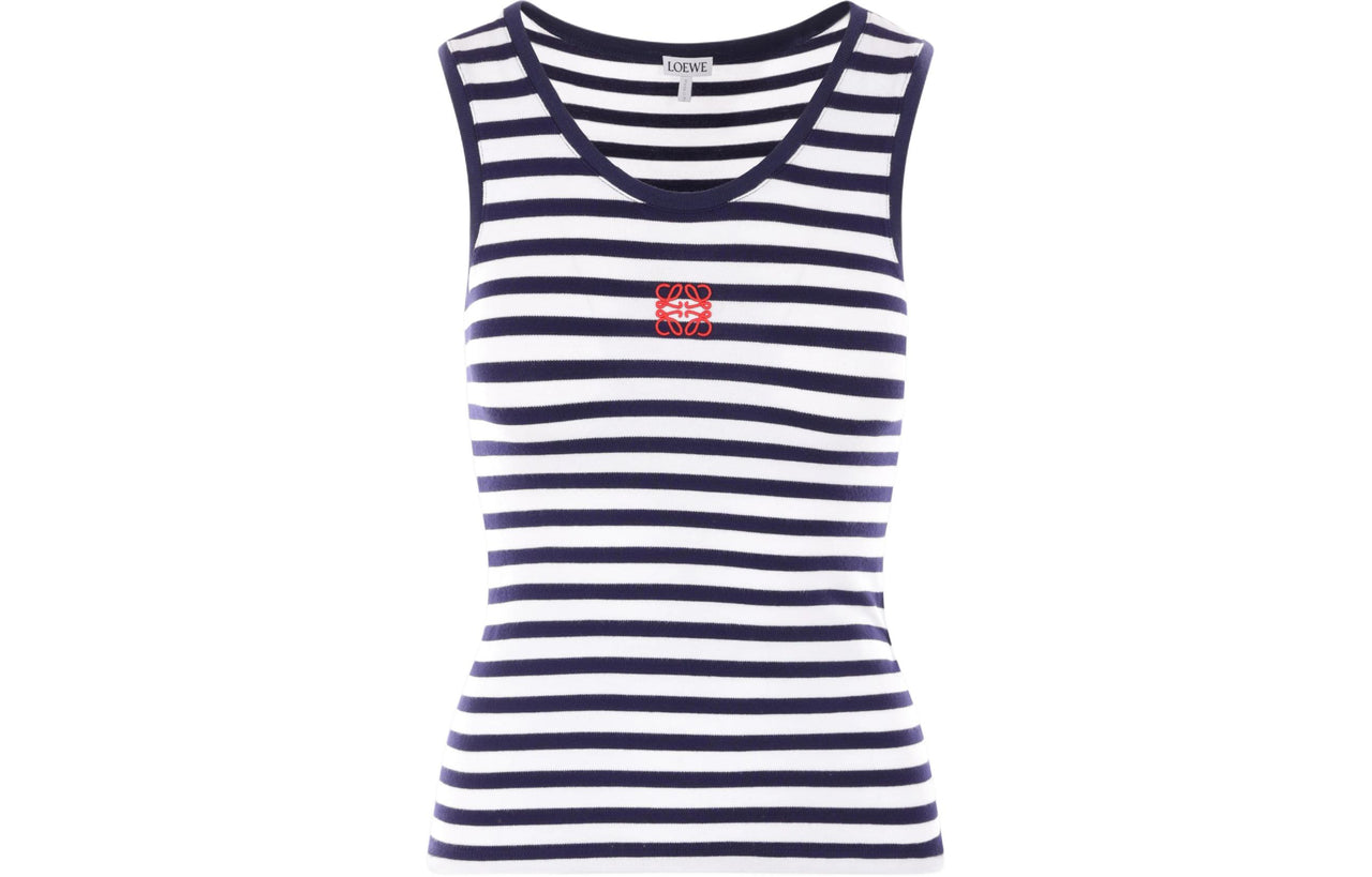 LOEWE Anagram Tank Top 'White/Navy'