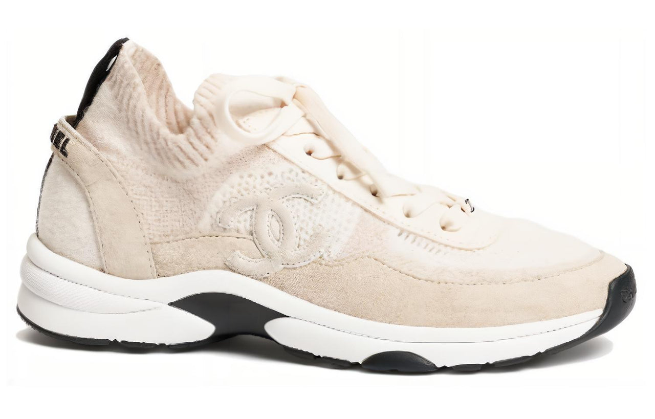 CHANEL Low Top Life And Leisure Women's Ivory White
