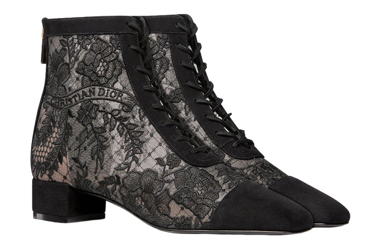 DIOR Naughtily D Ankle Boots 3cm Women's Black