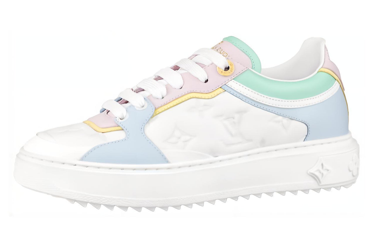 LOUIS VUITTON Time Out Sneakers 'White With Baby Shades' Women's
