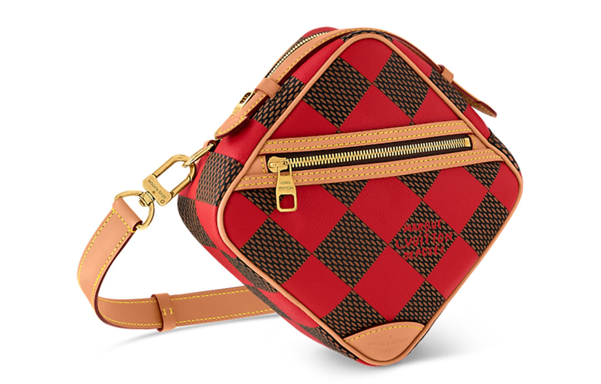 LOUIS VUITTON Chess Messenger Bag Damier Pop Red