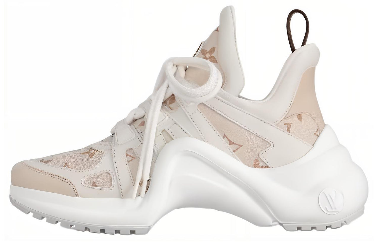 LOUIS VUITTON Archlight 1.0 Low-Top Chunky Sneakers Women's Beige