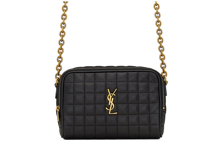 SAINT LAURENT Sheepskin Camera Bag Shoulder Bag Crossbody Bag Mini Women's Black