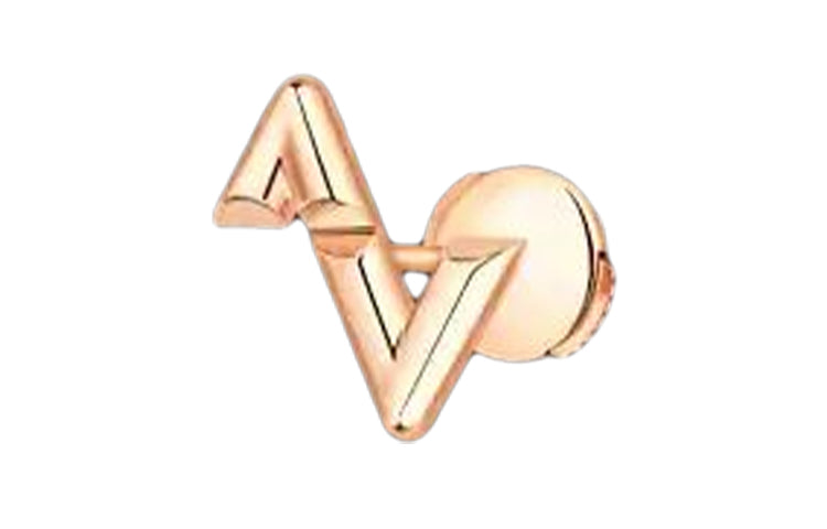LOUIS VUITTON Lv Volt Upside Down Stud Pink Gold - Per Unit
