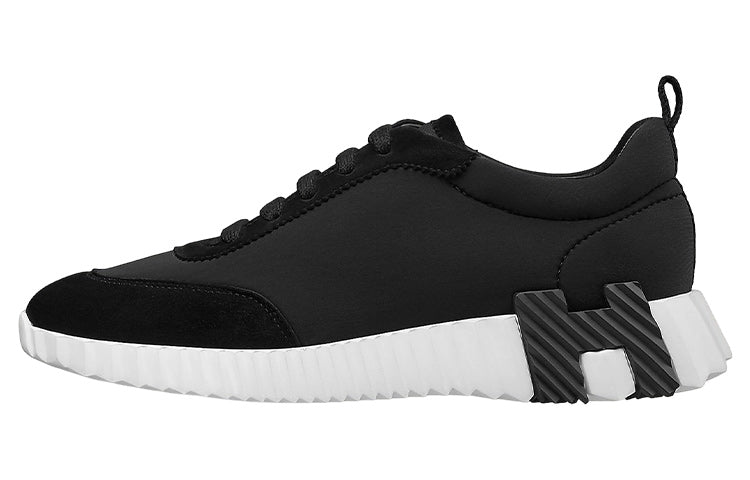 HERMES Bouncing Low-Top Sports Casual Shoes Women's Black