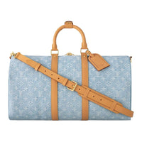 LOUIS VUITTON Keepall Bandouliere 45 Sky Blue Denim