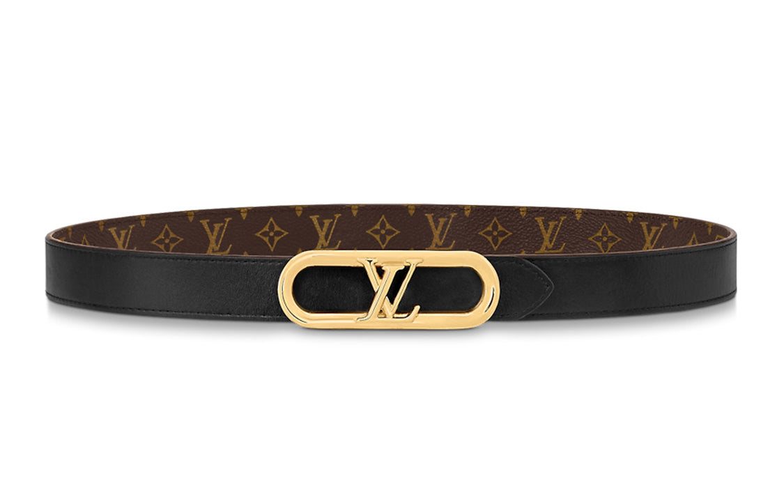 LOUIS VUITTON My Lv Chain 25mm Reversible Belt