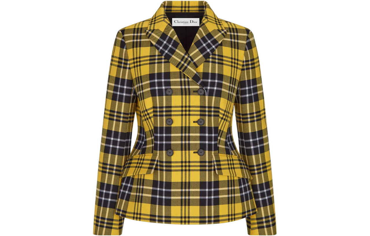 DIOR FW22 Business Suits Coats Women's Yellow