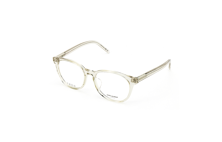 SAINT LAURENT Plate Frame Oval Eyeglass Frames Unisex