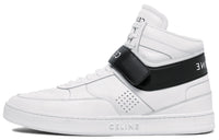 CELINE CT-03 Leather High-Top Sneakers White Black