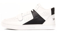CELINE Skateboard Shoes Women's Mid-Top White/Black