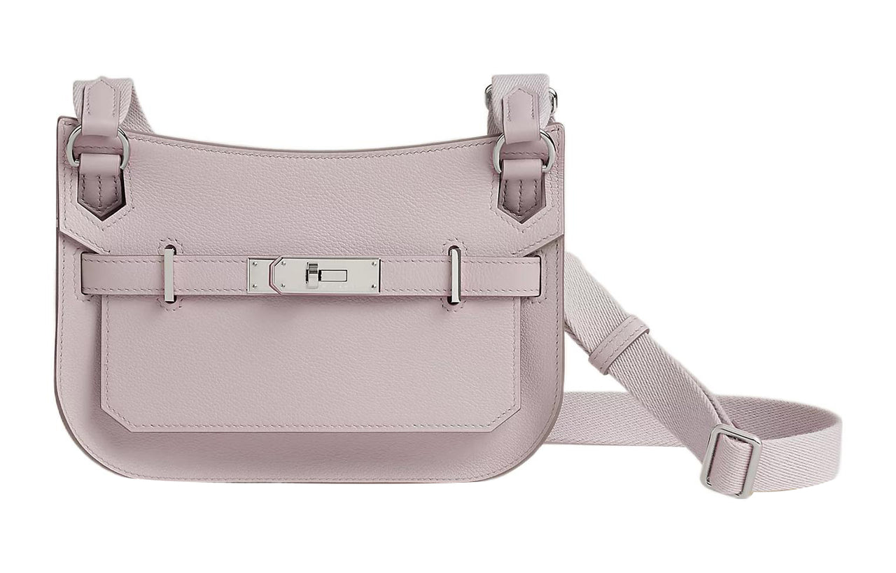 HERMES Jypsiere Evercolor Leather Crossbody Bag, Shoulder Bag Mini Women's Dream Purple