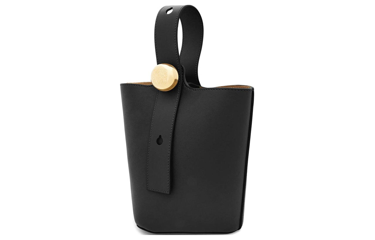 LOEWE Soft Cow Leather Bucket Bag, Shoulder Bag, Crossbody Bag, Handbag Mini Women's Black