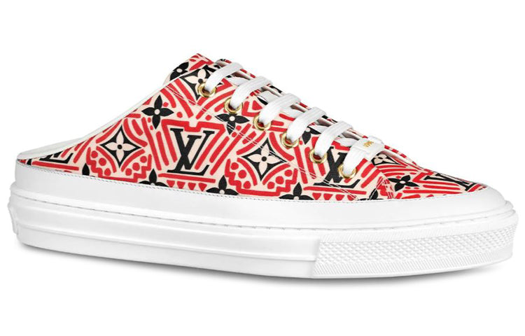 LOUIS VUITTON Crafty Stellar Mules 'Red Black White' Women's