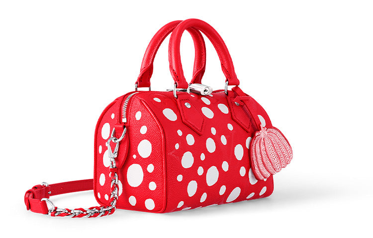 LOUIS VUITTON X Yayoi Kusama Speedy Bandouliere 20 Red/White