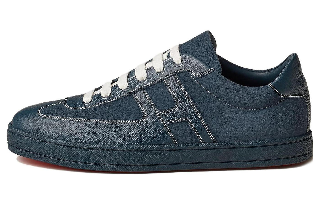 HERMES Boomerang Low-Top Skateboard Shoes Men's Blue